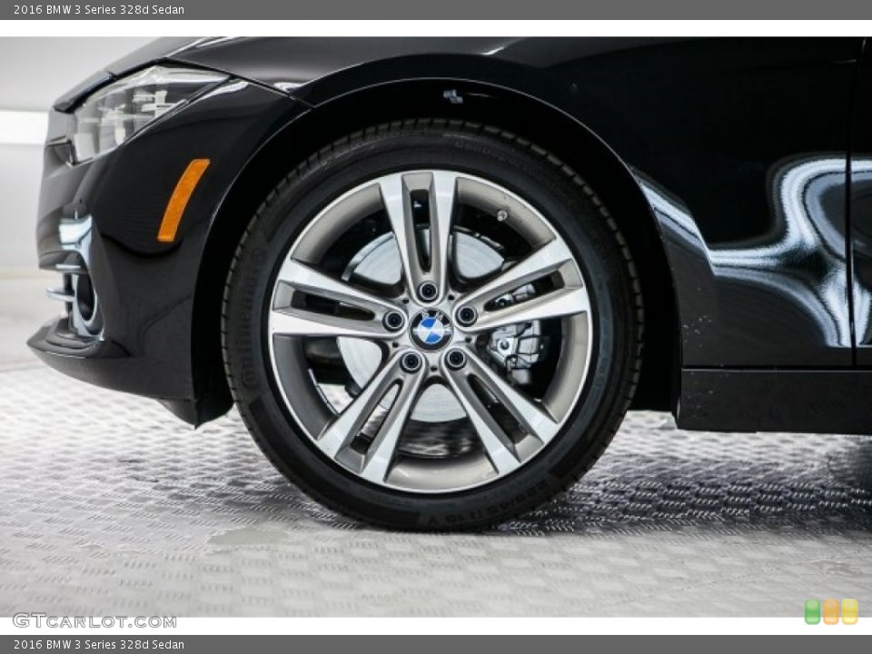 2016 BMW 3 Series 328d Sedan Wheel and Tire Photo #117051323