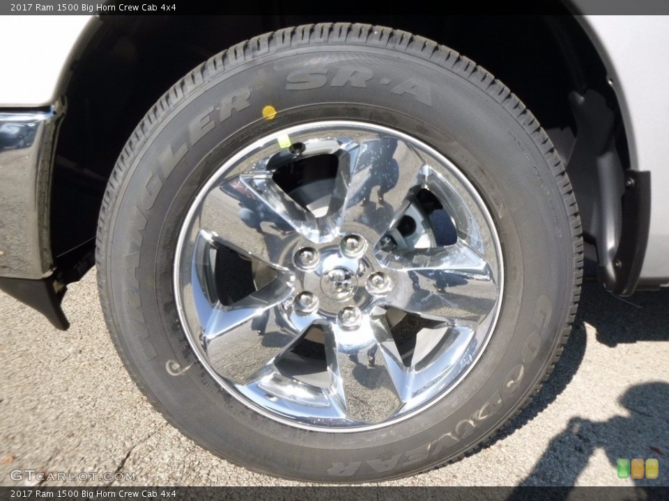2017 Ram 1500 Big Horn Crew Cab 4x4 Wheel and Tire Photo #117067089