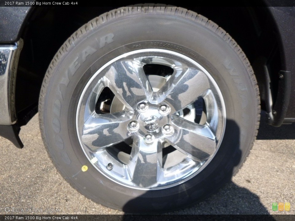 2017 Ram 1500 Big Horn Crew Cab 4x4 Wheel and Tire Photo #117068055
