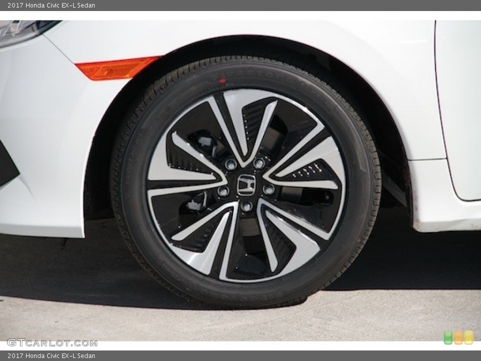 2017 Honda Civic EX-L Sedan Wheel and Tire Photo #117096514