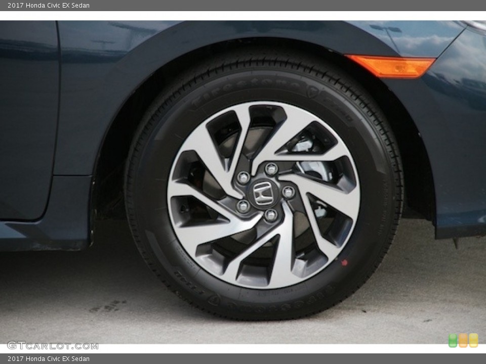 2017 Honda Civic EX Sedan Wheel and Tire Photo #117098002