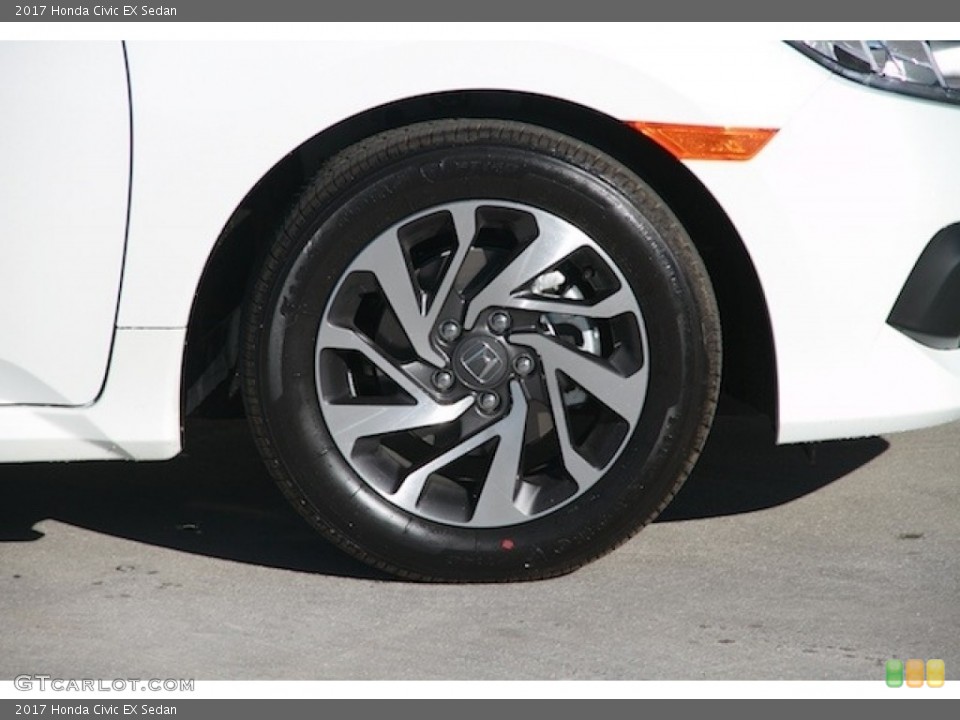 2017 Honda Civic EX Sedan Wheel and Tire Photo #117102046