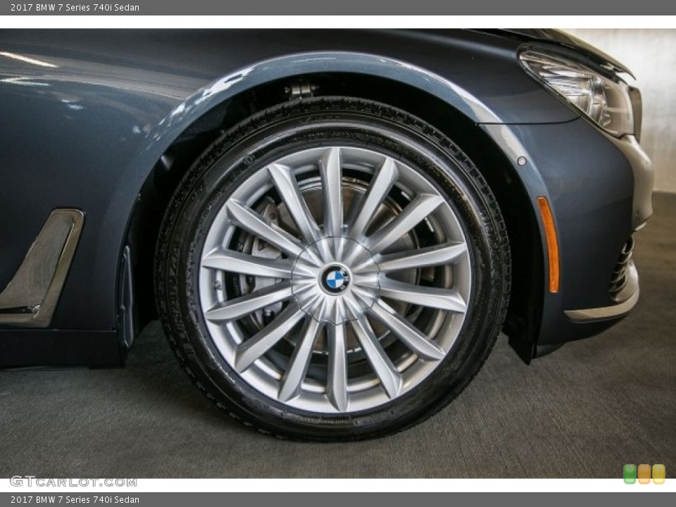 2017 BMW 7 Series 740i Sedan Wheel and Tire Photo #117185065