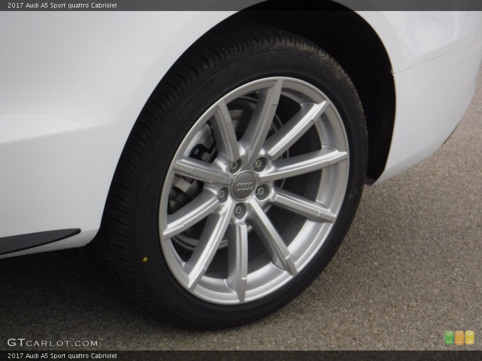 2017 Audi A5 Sport quattro Cabriolet Wheel and Tire Photo #117198079