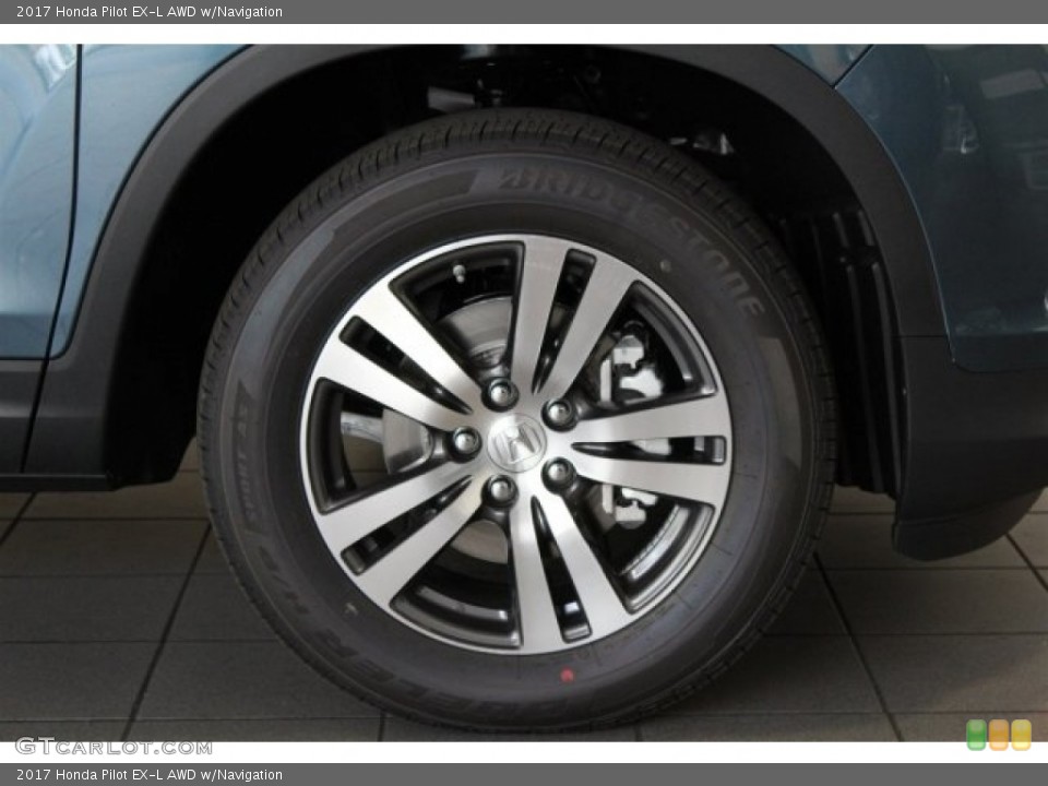 2017 Honda Pilot EX-L AWD w/Navigation Wheel and Tire Photo #117215964