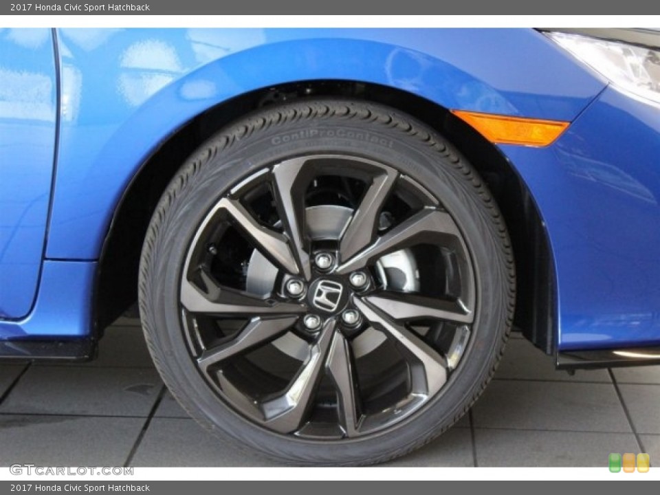 2017 Honda Civic Sport Hatchback Wheel and Tire Photo #117223578