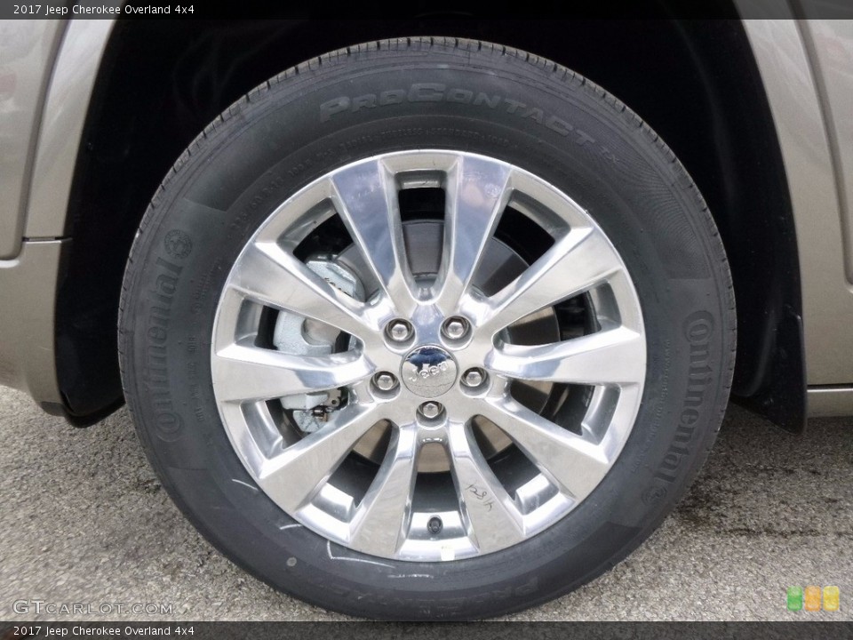 2017 Jeep Cherokee Overland 4x4 Wheel and Tire Photo #117258556