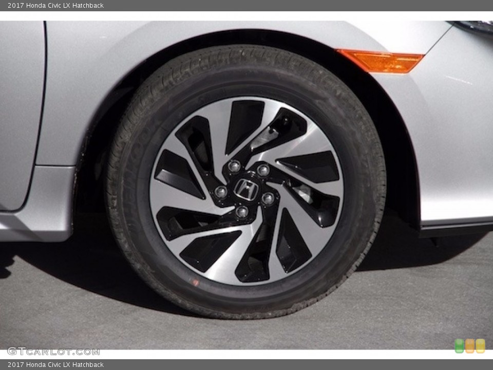 2017 Honda Civic LX Hatchback Wheel and Tire Photo #117357653