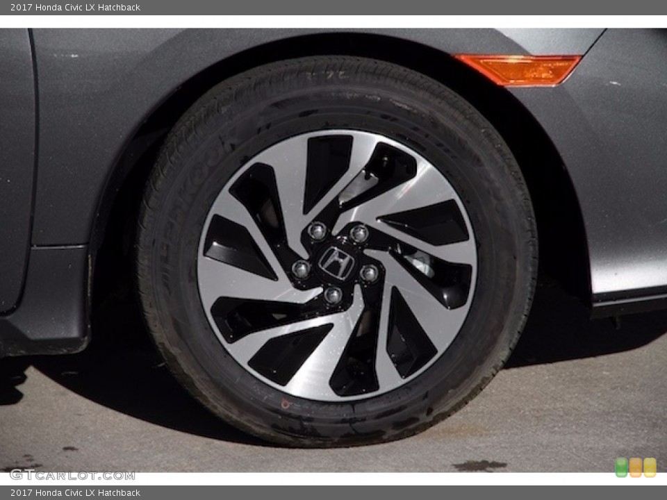 2017 Honda Civic LX Hatchback Wheel and Tire Photo #117358091