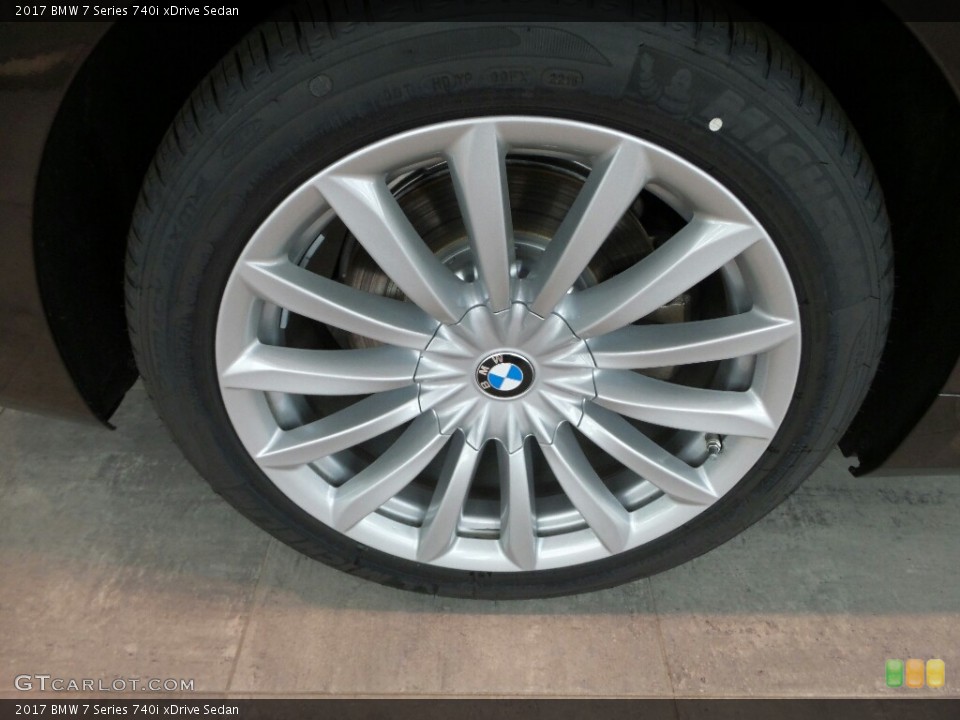 2017 BMW 7 Series 740i xDrive Sedan Wheel and Tire Photo #117387667