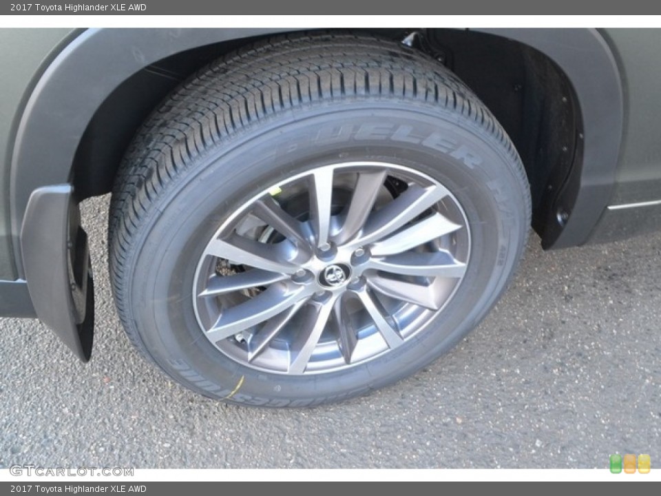 2017 Toyota Highlander XLE AWD Wheel and Tire Photo #117406337