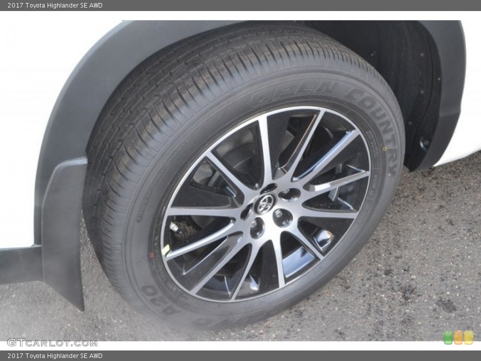 2017 Toyota Highlander SE AWD Wheel and Tire Photo #117428000