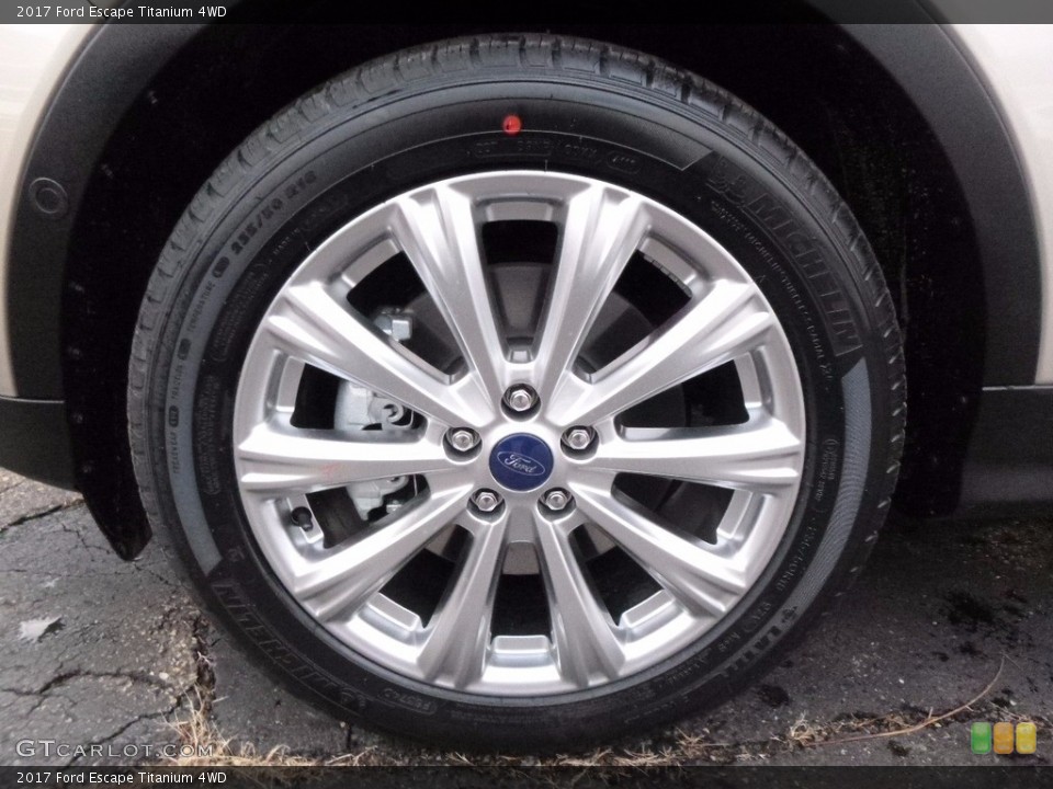 2017 Ford Escape Titanium 4WD Wheel and Tire Photo #117514222