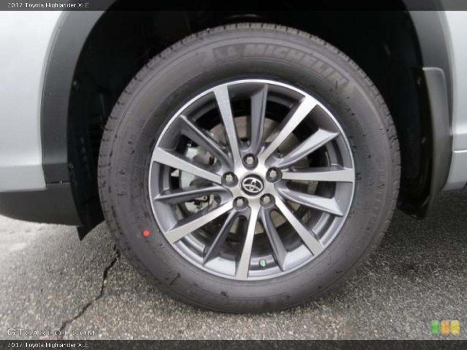 2017 Toyota Highlander XLE Wheel and Tire Photo #117542861