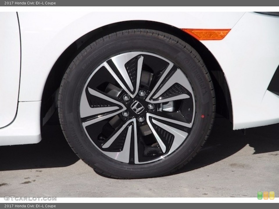 2017 Honda Civic EX-L Coupe Wheel and Tire Photo #117631610
