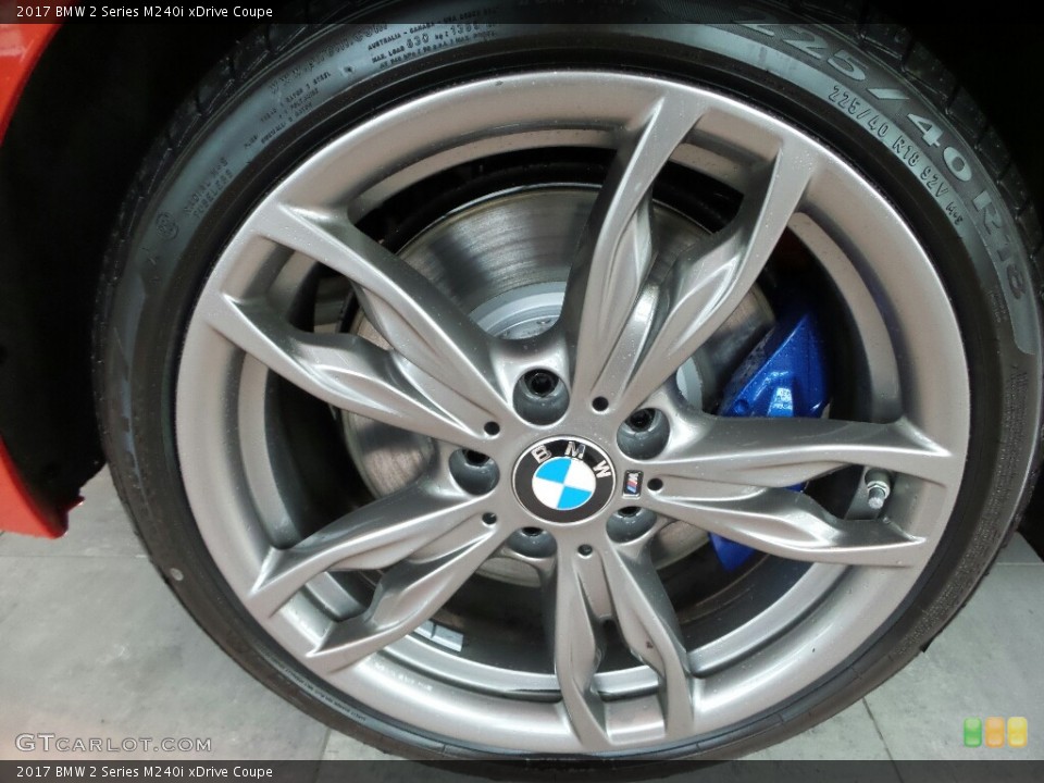 2017 BMW 2 Series M240i xDrive Coupe Wheel and Tire Photo #117875452