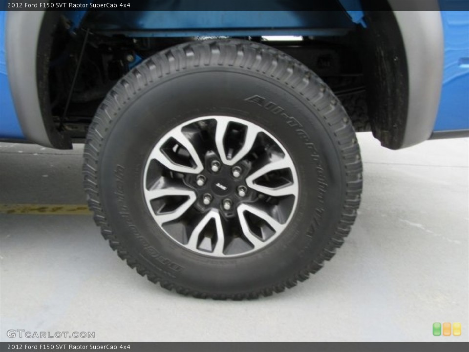 2012 Ford F150 SVT Raptor SuperCab 4x4 Wheel and Tire Photo #117948197