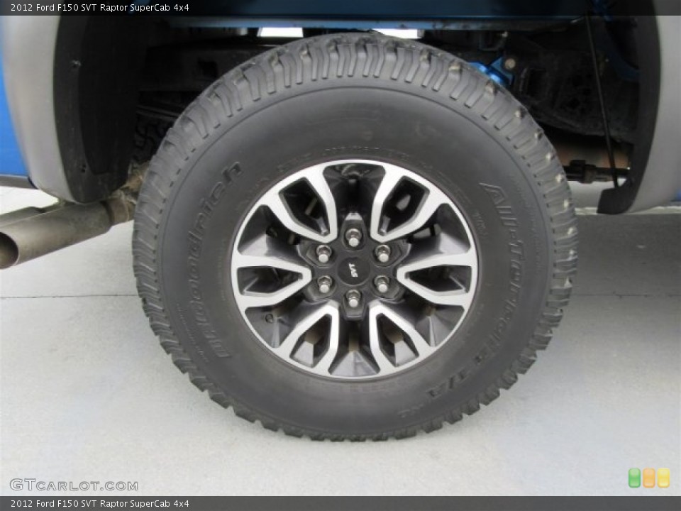 2012 Ford F150 SVT Raptor SuperCab 4x4 Wheel and Tire Photo #117948206