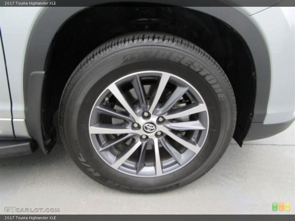 2017 Toyota Highlander XLE Wheel and Tire Photo #117953990