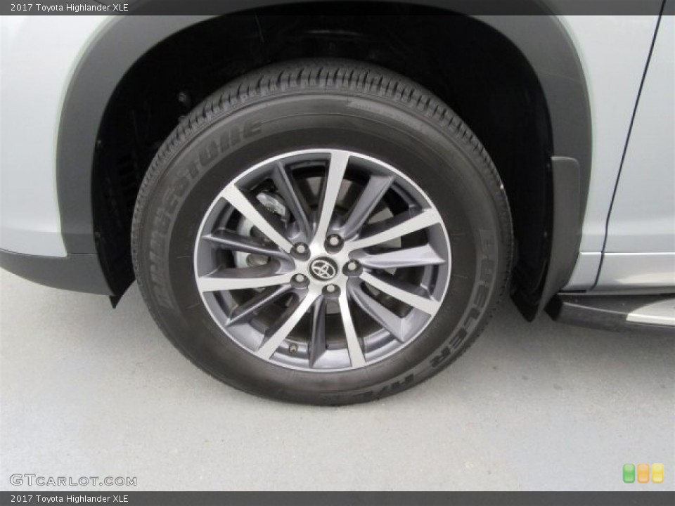 2017 Toyota Highlander XLE Wheel and Tire Photo #117954005