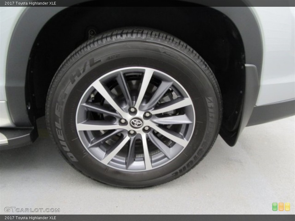 2017 Toyota Highlander XLE Wheel and Tire Photo #117954116