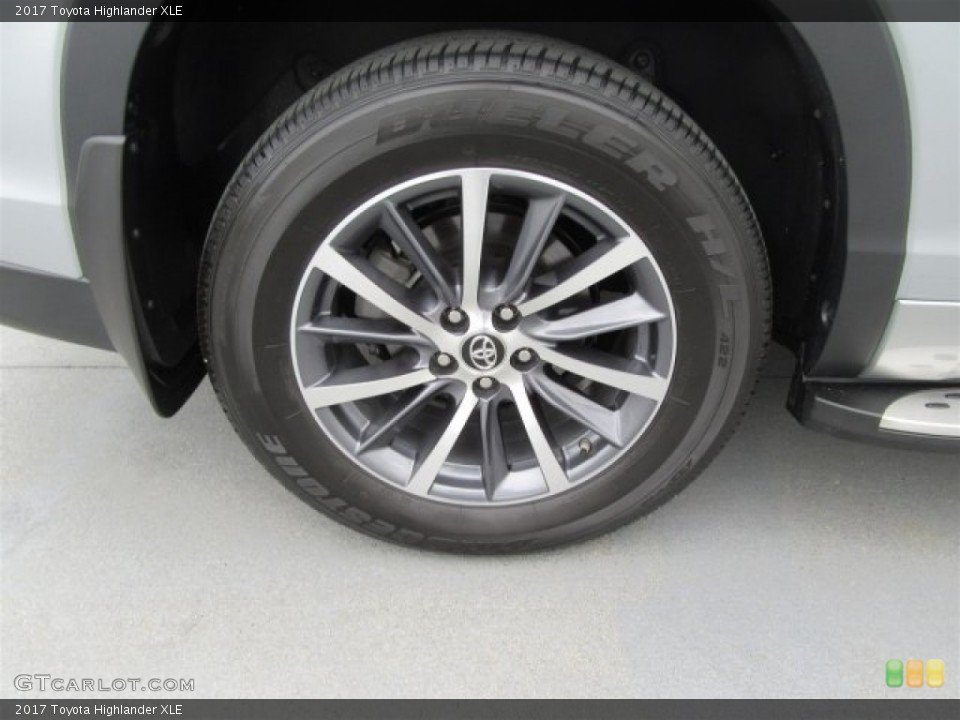 2017 Toyota Highlander XLE Wheel and Tire Photo #117954133