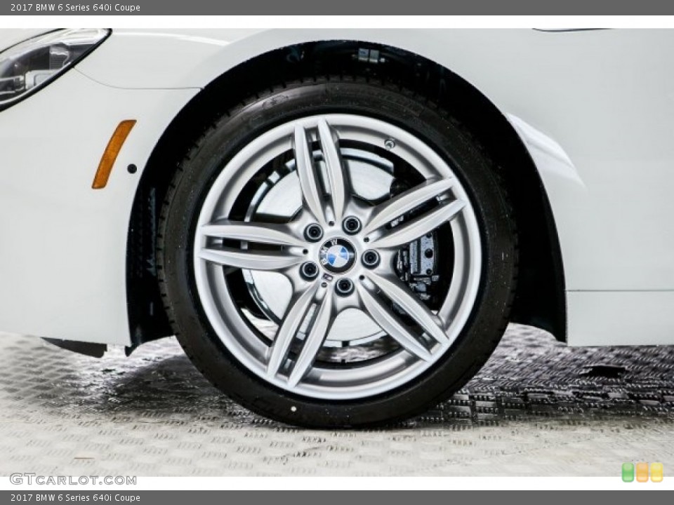 2017 BMW 6 Series 640i Coupe Wheel and Tire Photo #117970313