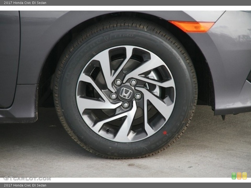 2017 Honda Civic EX Sedan Wheel and Tire Photo #118037244