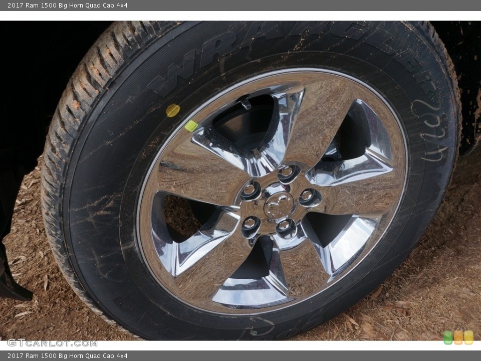 2017 Ram 1500 Big Horn Quad Cab 4x4 Wheel and Tire Photo #118042728