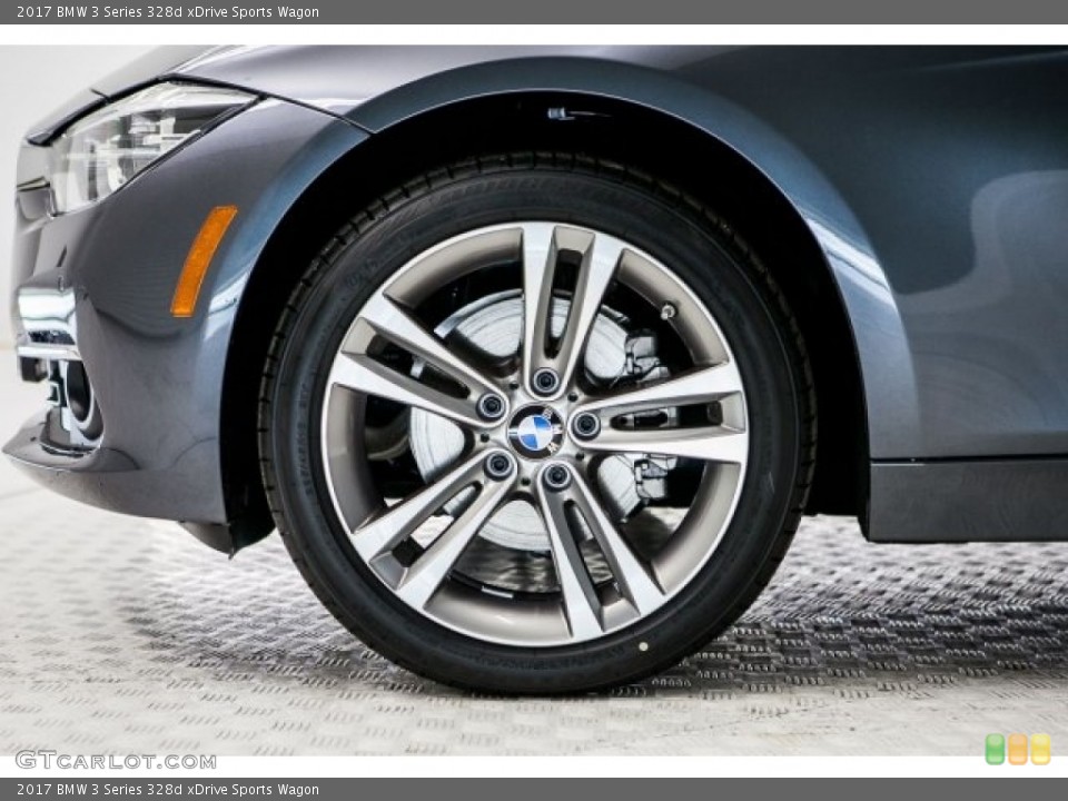 2017 BMW 3 Series 328d xDrive Sports Wagon Wheel and Tire Photo #118054290