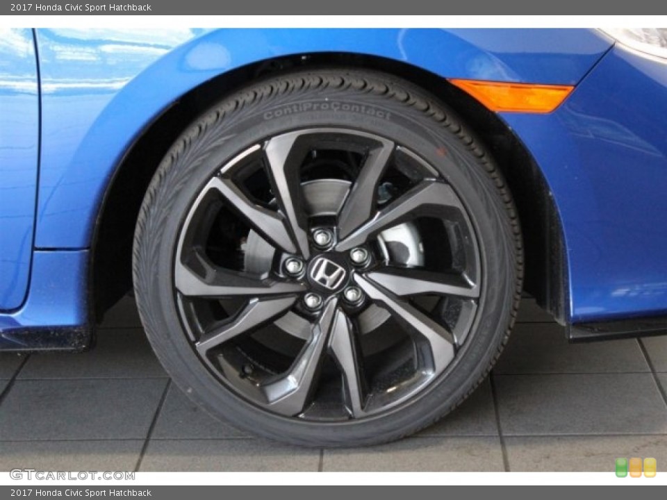 2017 Honda Civic Sport Hatchback Wheel and Tire Photo #118073535