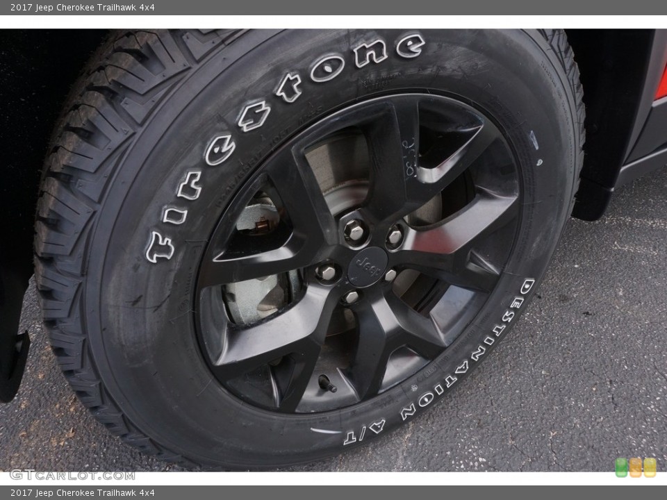 2017 Jeep Cherokee Trailhawk 4x4 Wheel and Tire Photo #118079064