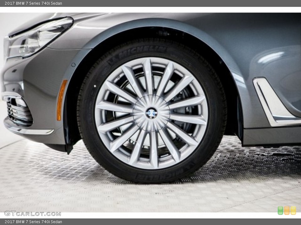 2017 BMW 7 Series 740i Sedan Wheel and Tire Photo #118127561