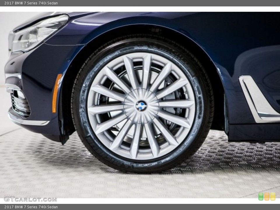 2017 BMW 7 Series 740i Sedan Wheel and Tire Photo #118127816