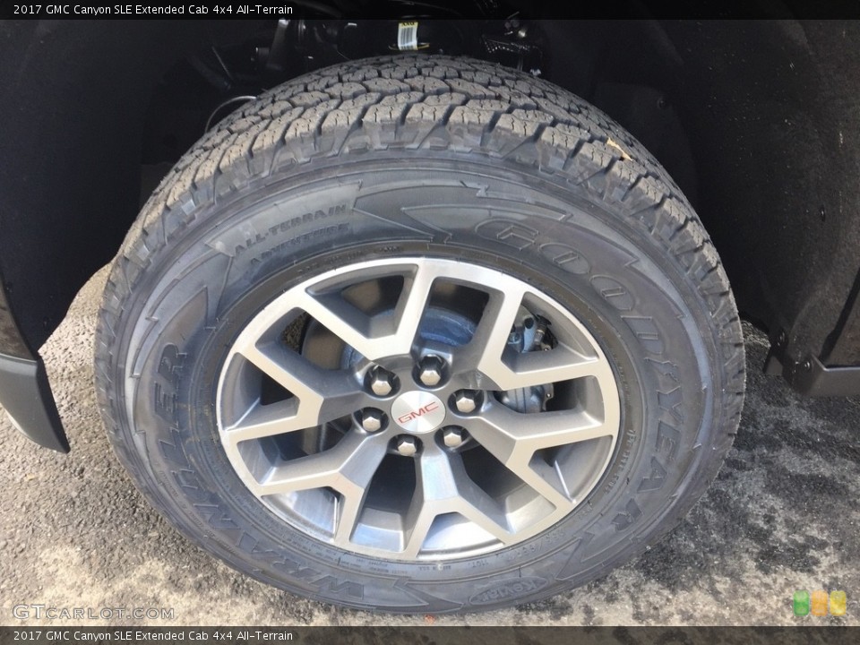 2017 GMC Canyon SLE Extended Cab 4x4 All-Terrain Wheel and Tire Photo #118250121