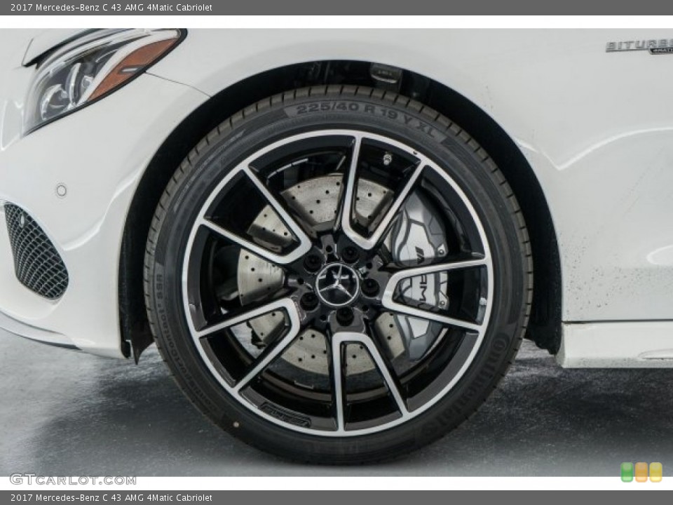 2017 Mercedes-Benz C 43 AMG 4Matic Cabriolet Wheel and Tire Photo #118310369
