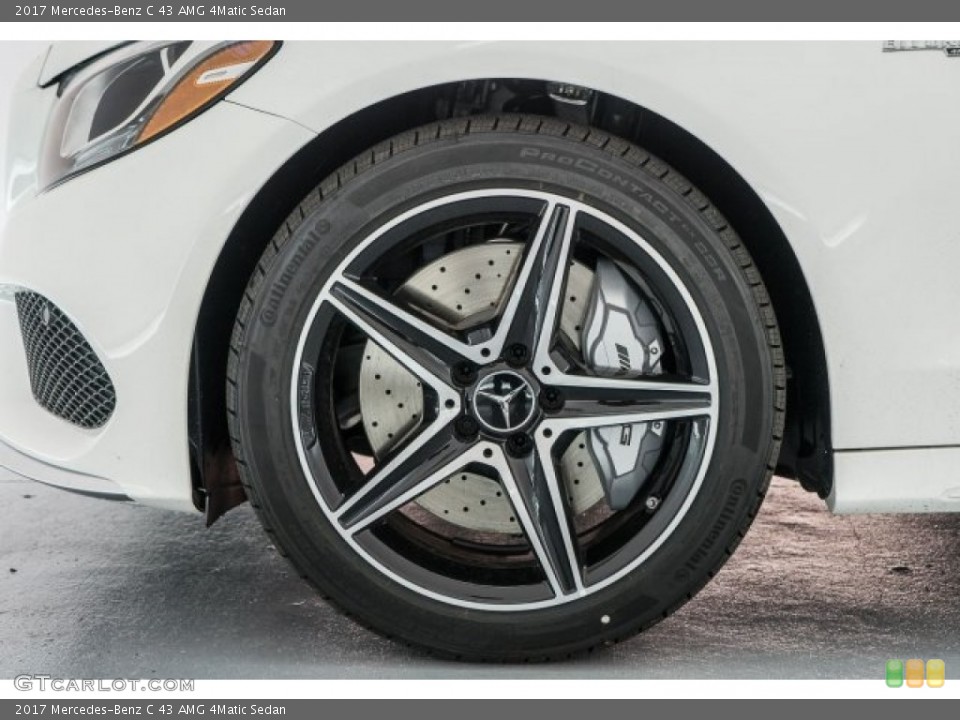 2017 Mercedes-Benz C 43 AMG 4Matic Sedan Wheel and Tire Photo #118321823