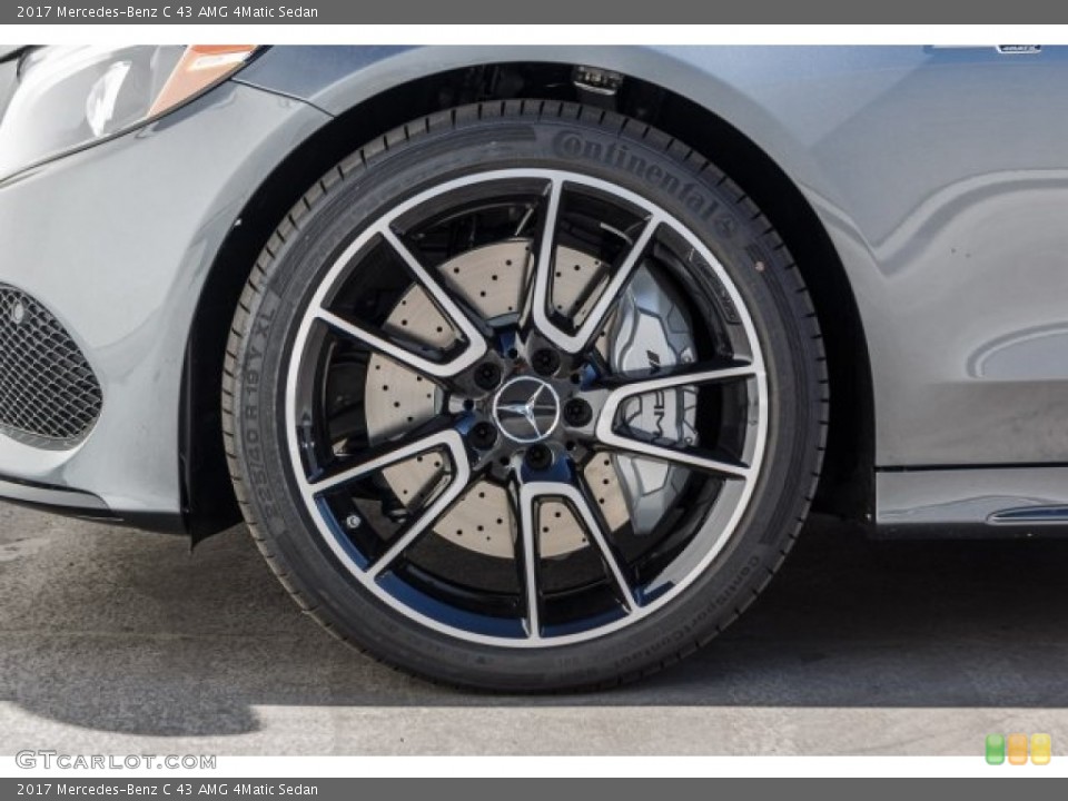 2017 Mercedes-Benz C 43 AMG 4Matic Sedan Wheel and Tire Photo #118322537