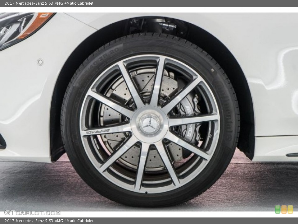 2017 Mercedes-Benz S 63 AMG 4Matic Cabriolet Wheel and Tire Photo #118382238