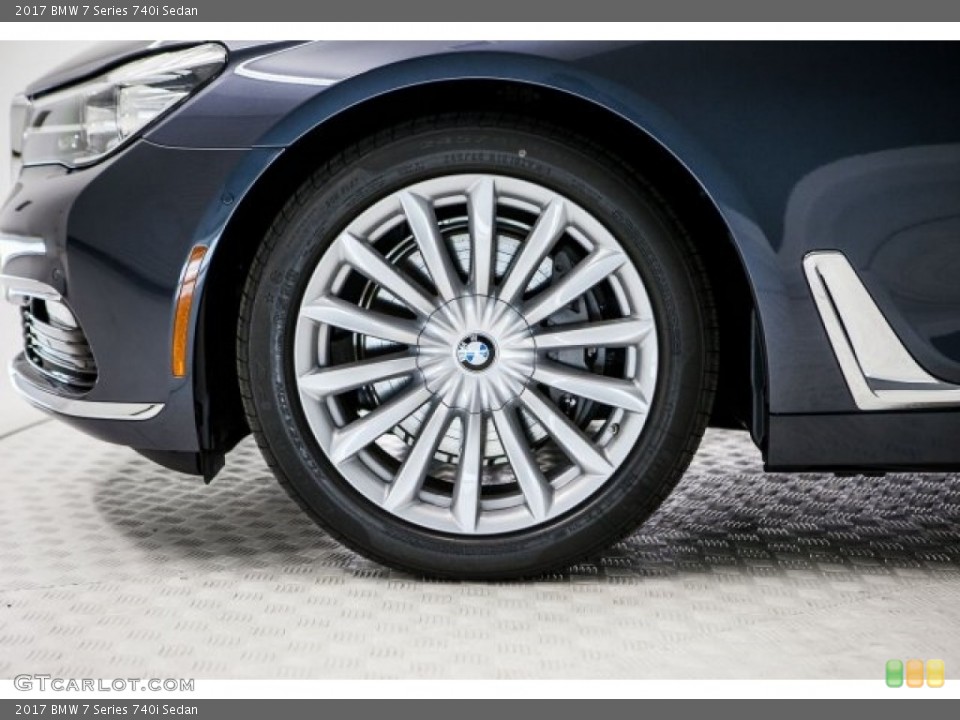 2017 BMW 7 Series 740i Sedan Wheel and Tire Photo #118386209