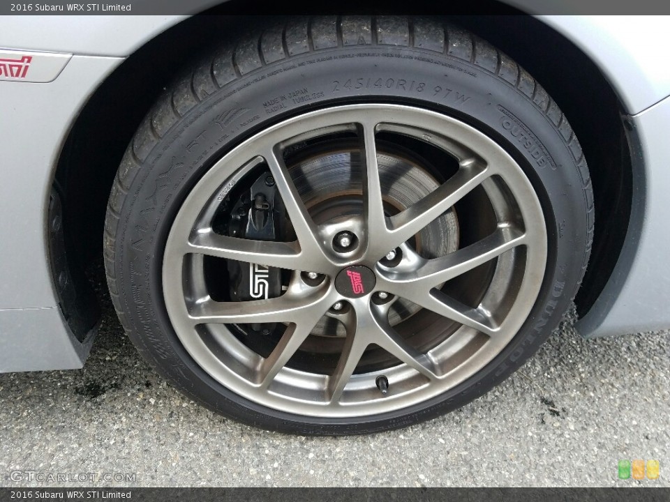 2016 Subaru WRX STI Limited Wheel and Tire Photo #118401485