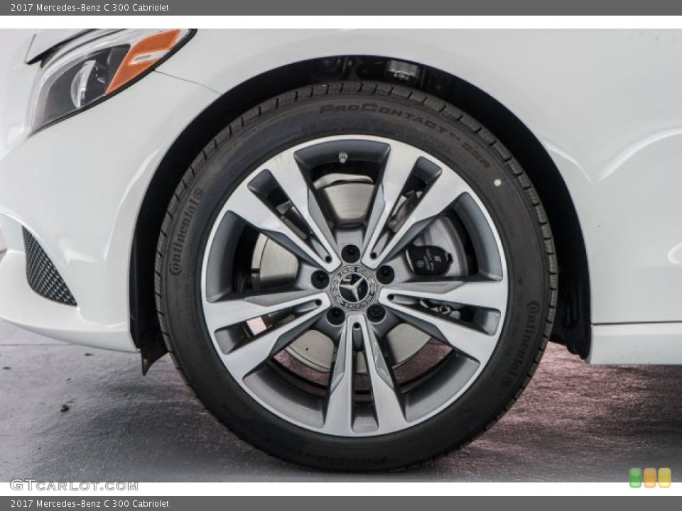2017 Mercedes-Benz C 300 Cabriolet Wheel and Tire Photo #118421785