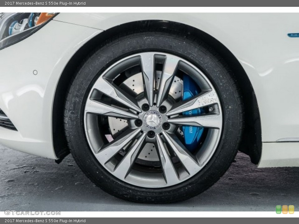 2017 Mercedes-Benz S 550e Plug-In Hybrid Wheel and Tire Photo #118435912