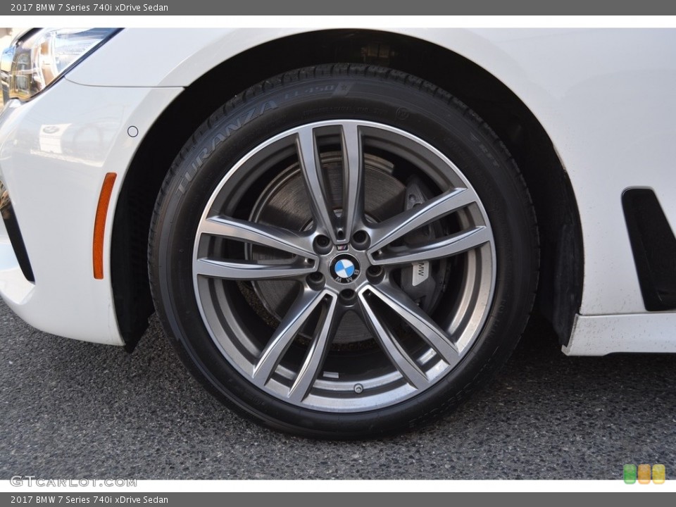 2017 BMW 7 Series 740i xDrive Sedan Wheel and Tire Photo #118465692