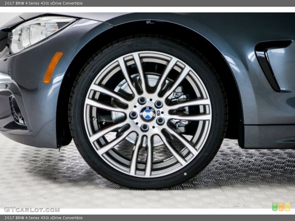 2017 BMW 4 Series 430i xDrive Convertible Wheel and Tire Photo #118474728