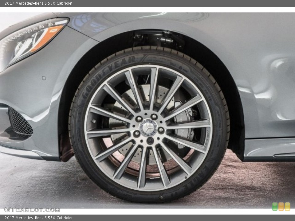 2017 Mercedes-Benz S 550 Cabriolet Wheel and Tire Photo #118483635