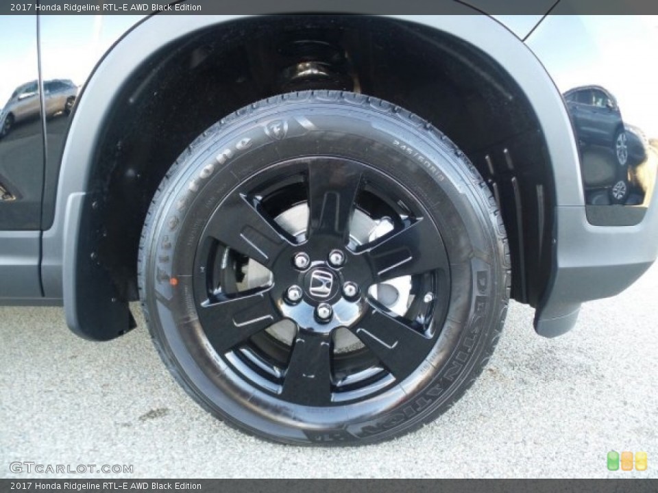 2017 Honda Ridgeline RTL-E AWD Black Edition Wheel and Tire Photo #118501851