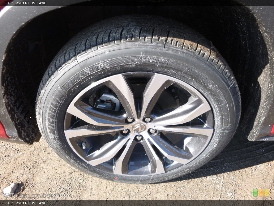 2017 Lexus RX 350 AWD Wheel and Tire Photo #118533958