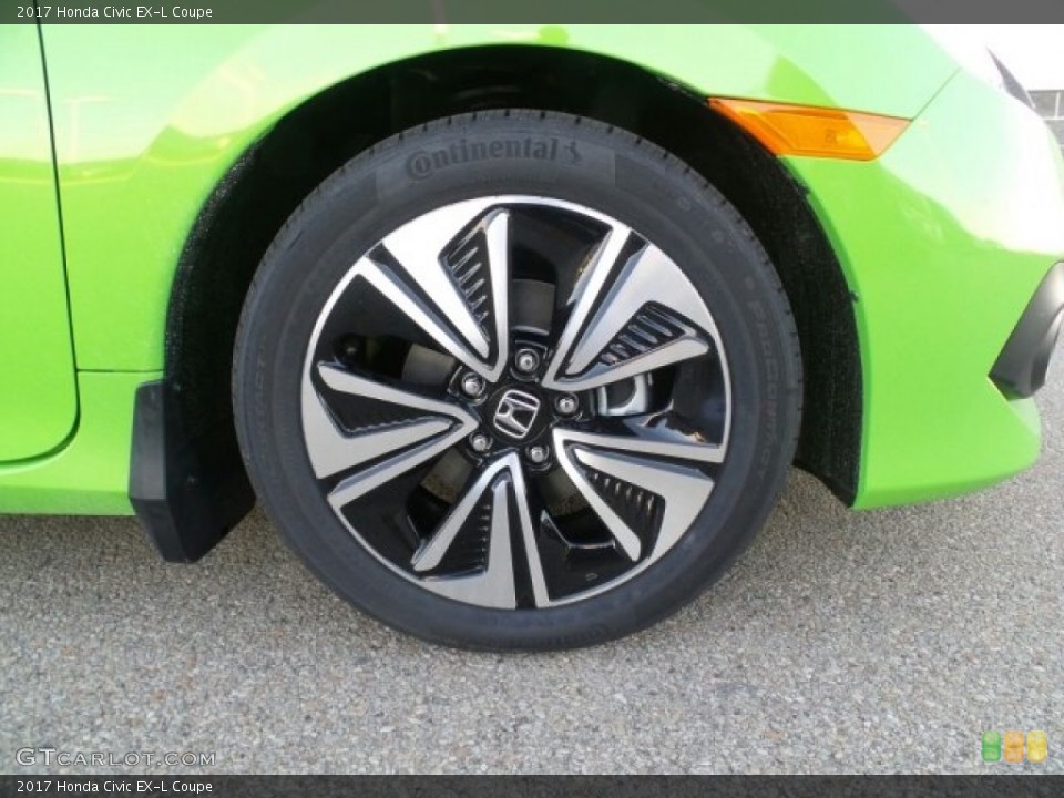 2017 Honda Civic EX-L Coupe Wheel and Tire Photo #118558671