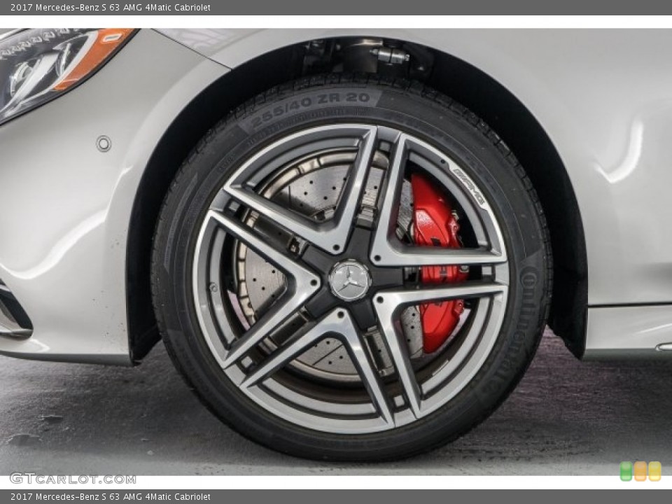 2017 Mercedes-Benz S 63 AMG 4Matic Cabriolet Wheel and Tire Photo #118570239